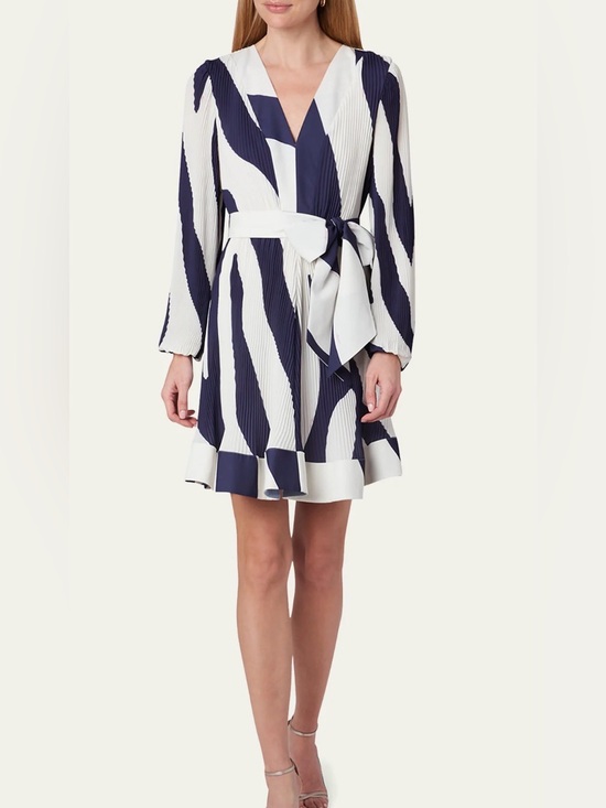 Milly Dresses & Skirts - Milly Liv Zebra Pleated Mini Dress – Size 10 – Like New